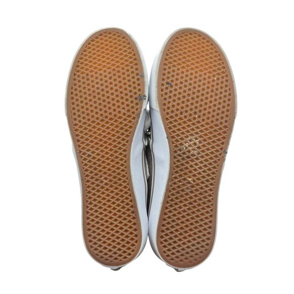 Vans Women's Gray Polka Dot Lace Up Low Top Casual Sneakers - Picture 11 of 11